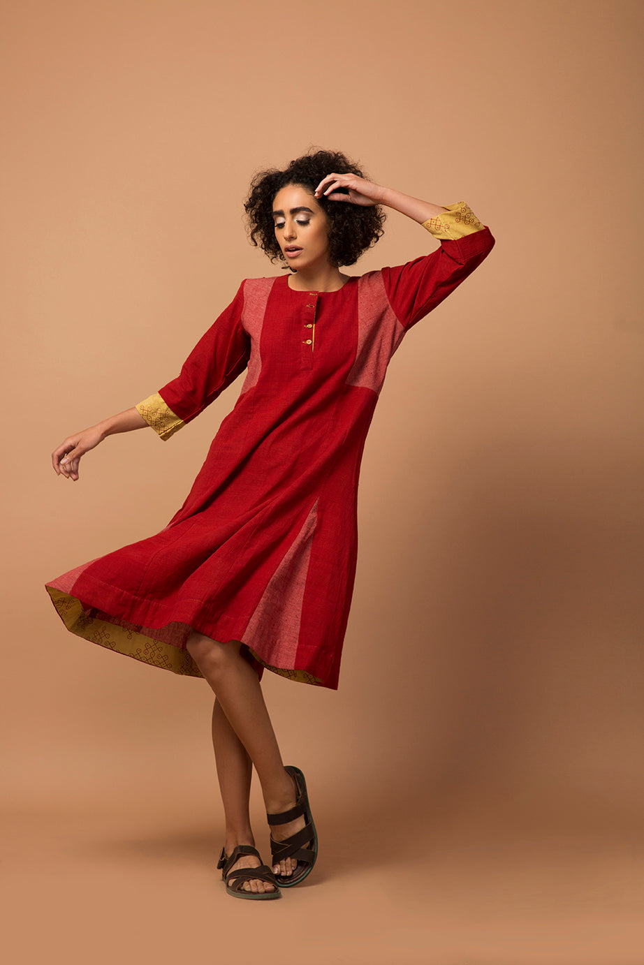 Maroon stripe kurta/dress