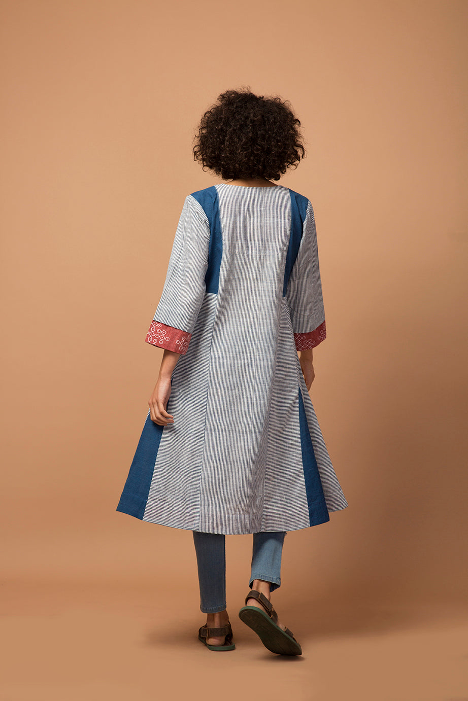 Indigo stripe kurta/dress