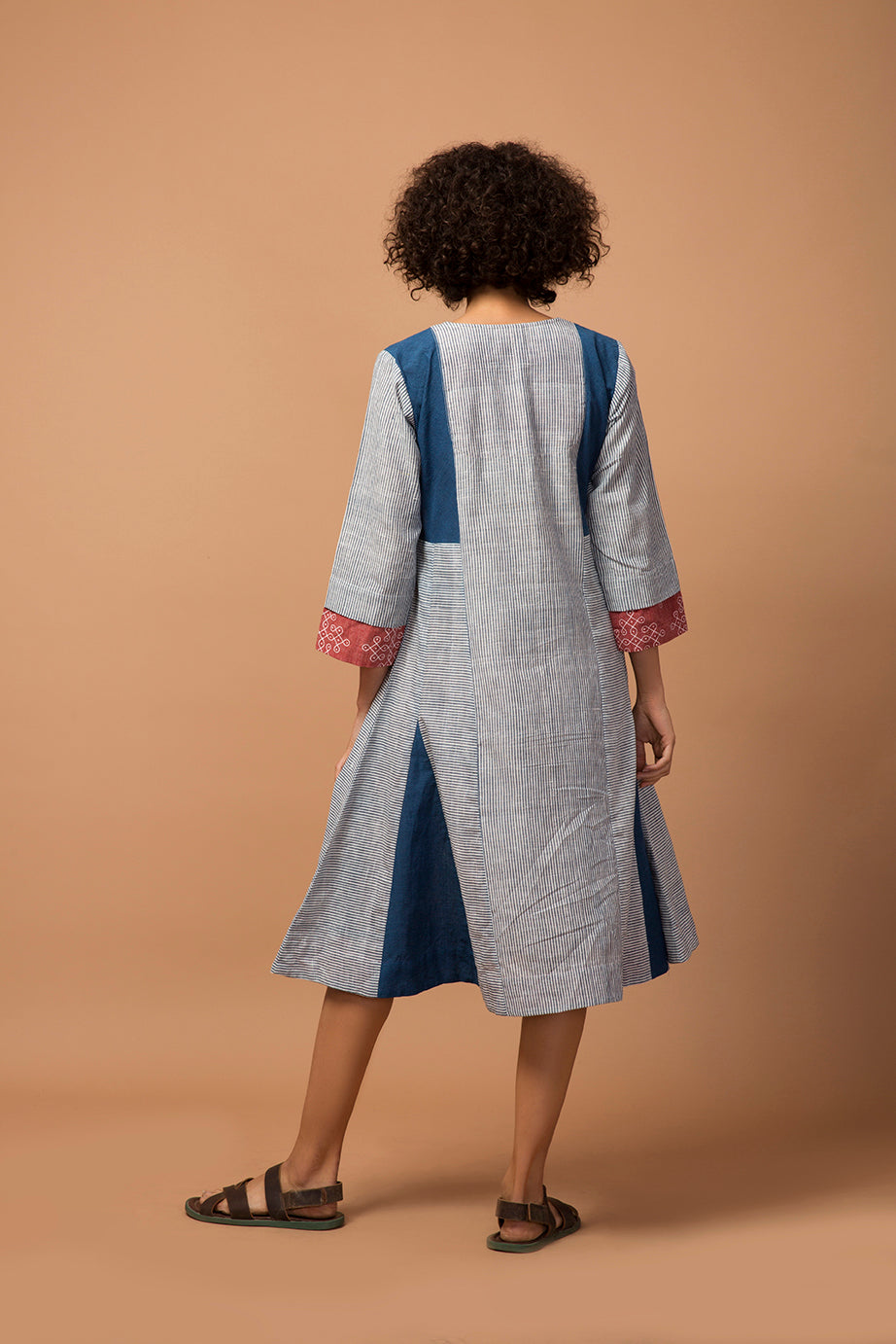 Indigo stripe kurta/dress