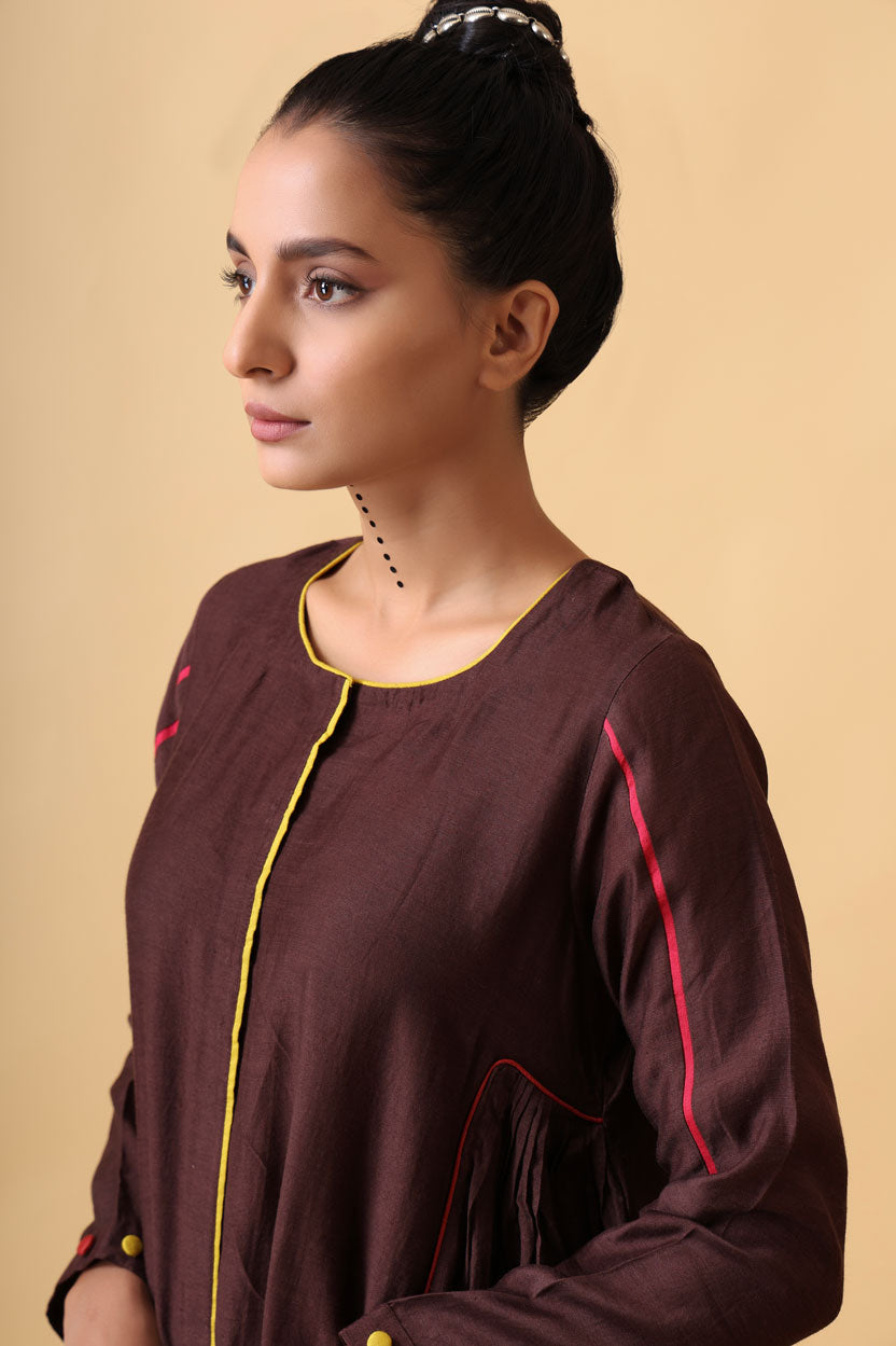 BHOOMI CHESTNUT KURTA PANT SET