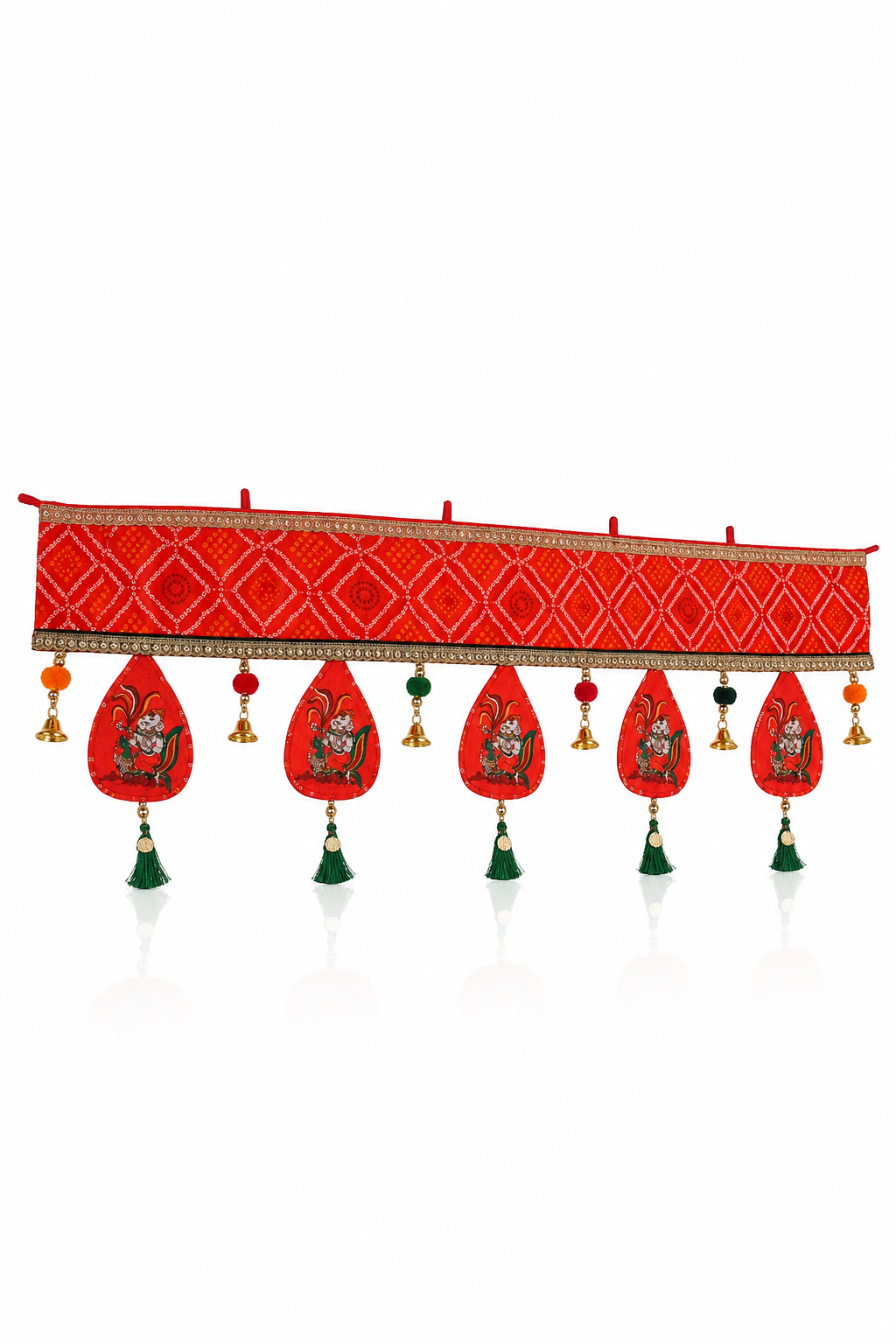 GANESH RED BANDHANI TORAN