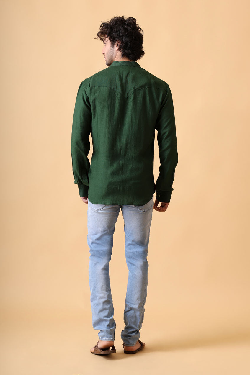 DHARTI PINE GREEN SHIRT/KURTA