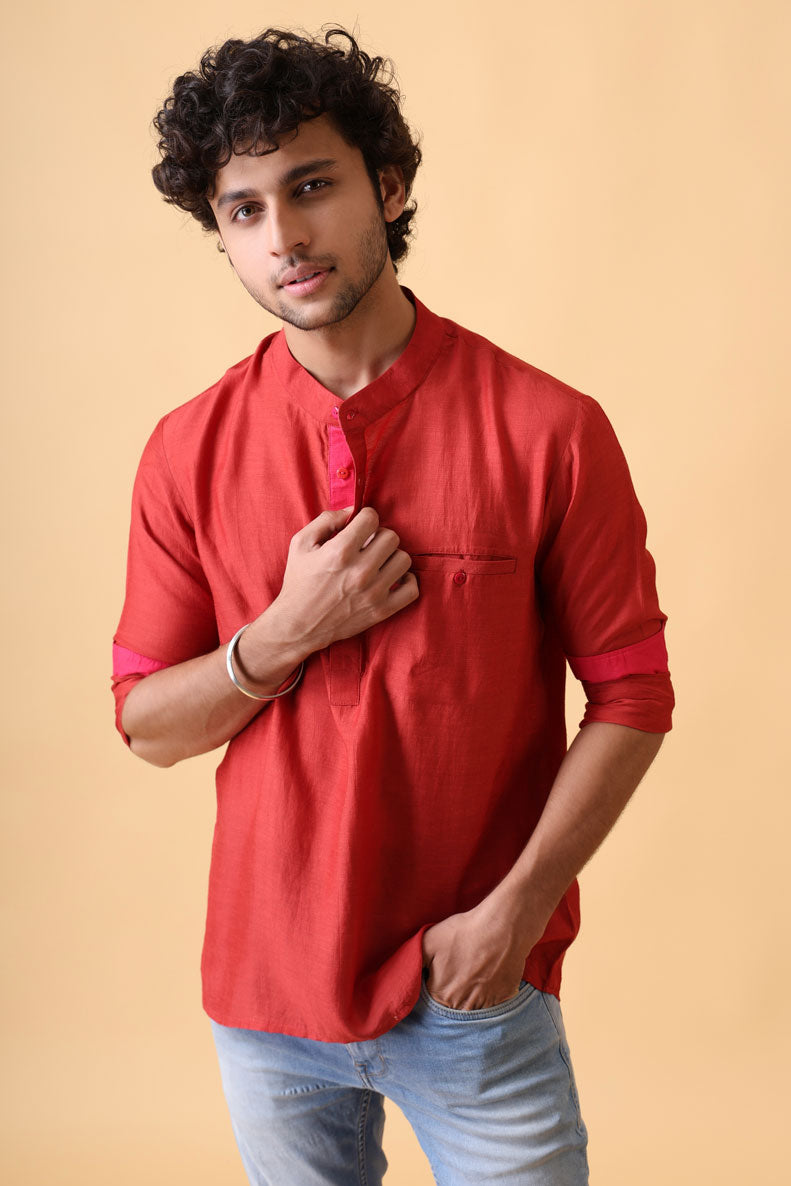 DHARTI TERRACOTTA SHIRT/KURTA
