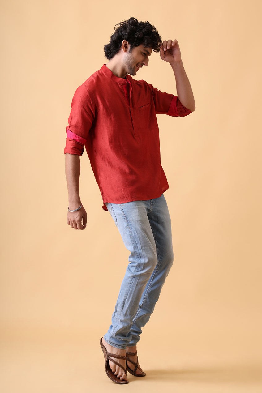 DHARTI TERRACOTTA SHIRT/KURTA