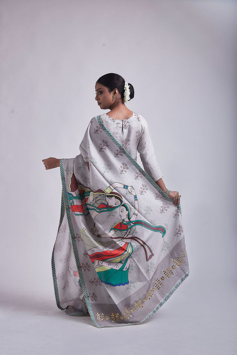 Grey Naach dupatta