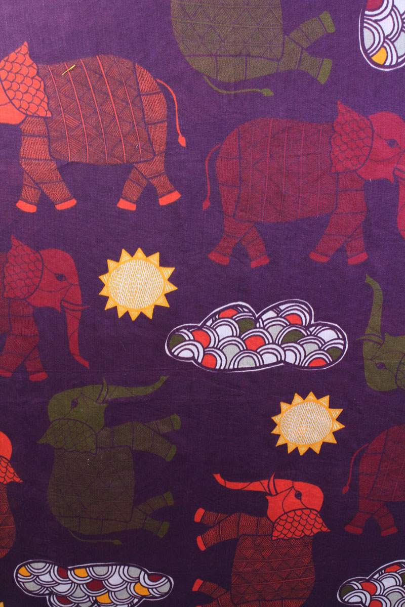Topsy Turvy Elephant fabric