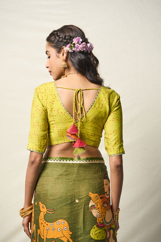 KÄNTARA GREEN SAREE