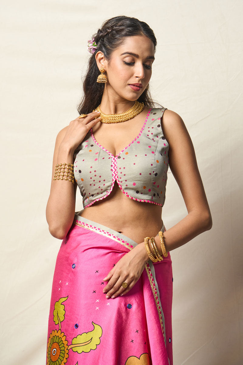 MANGALVANA PINK SAREE