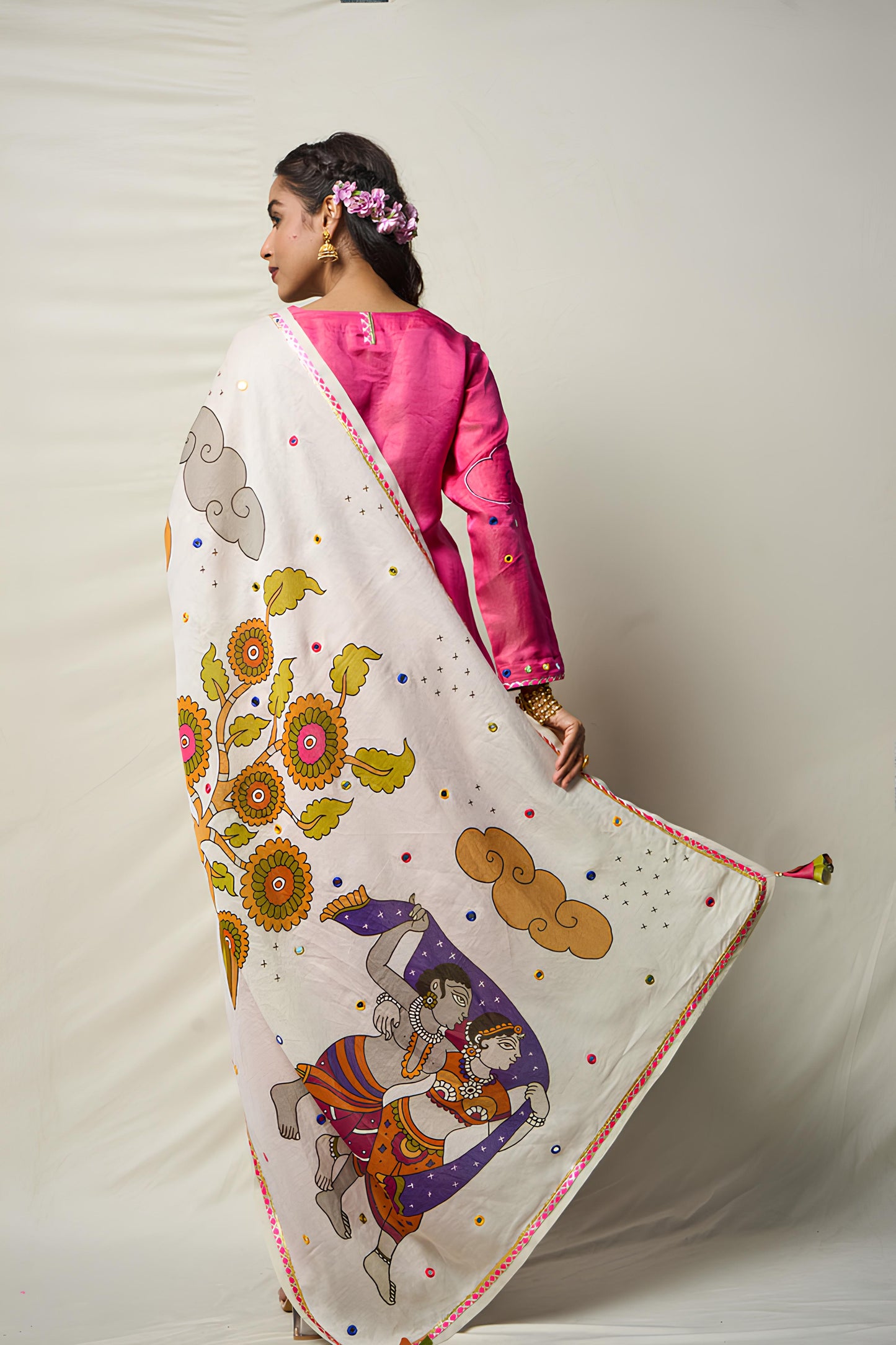 KĀNTARA GREEN LEHENGA SET(SET OF 3)