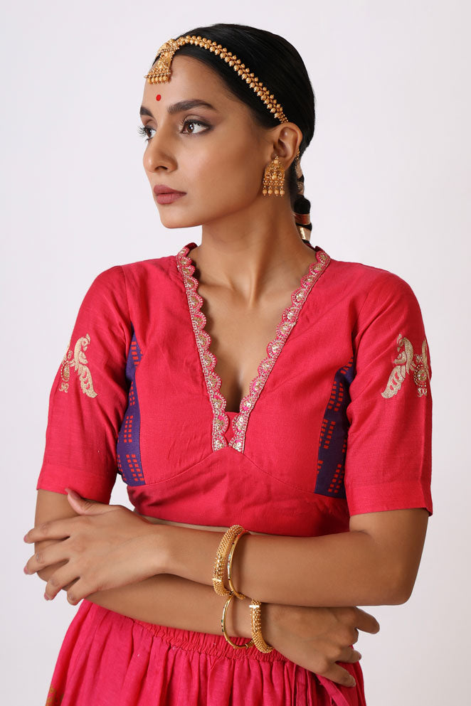 PRANAY PINK LEHENGA ( SET OF 3)