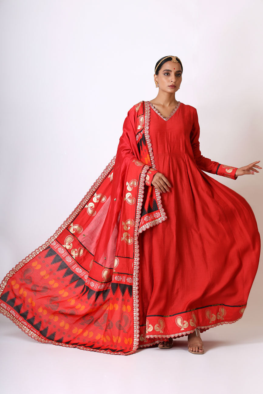 PREM RED ANARKALI SET (set of 2)