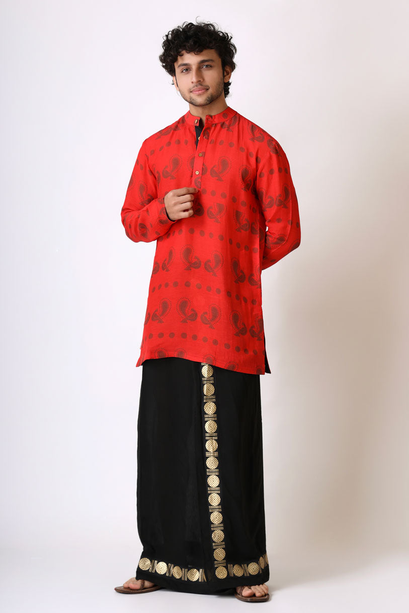 PREM RED KURTA