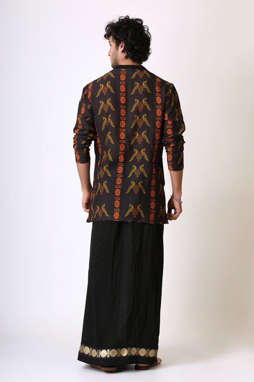 SANGHARSH BLACK KURTA