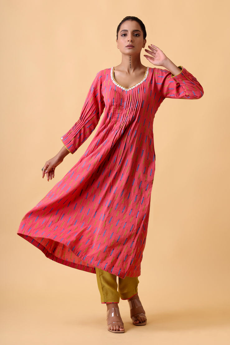 SAUNDARYA SALMON KURTA PANT SET