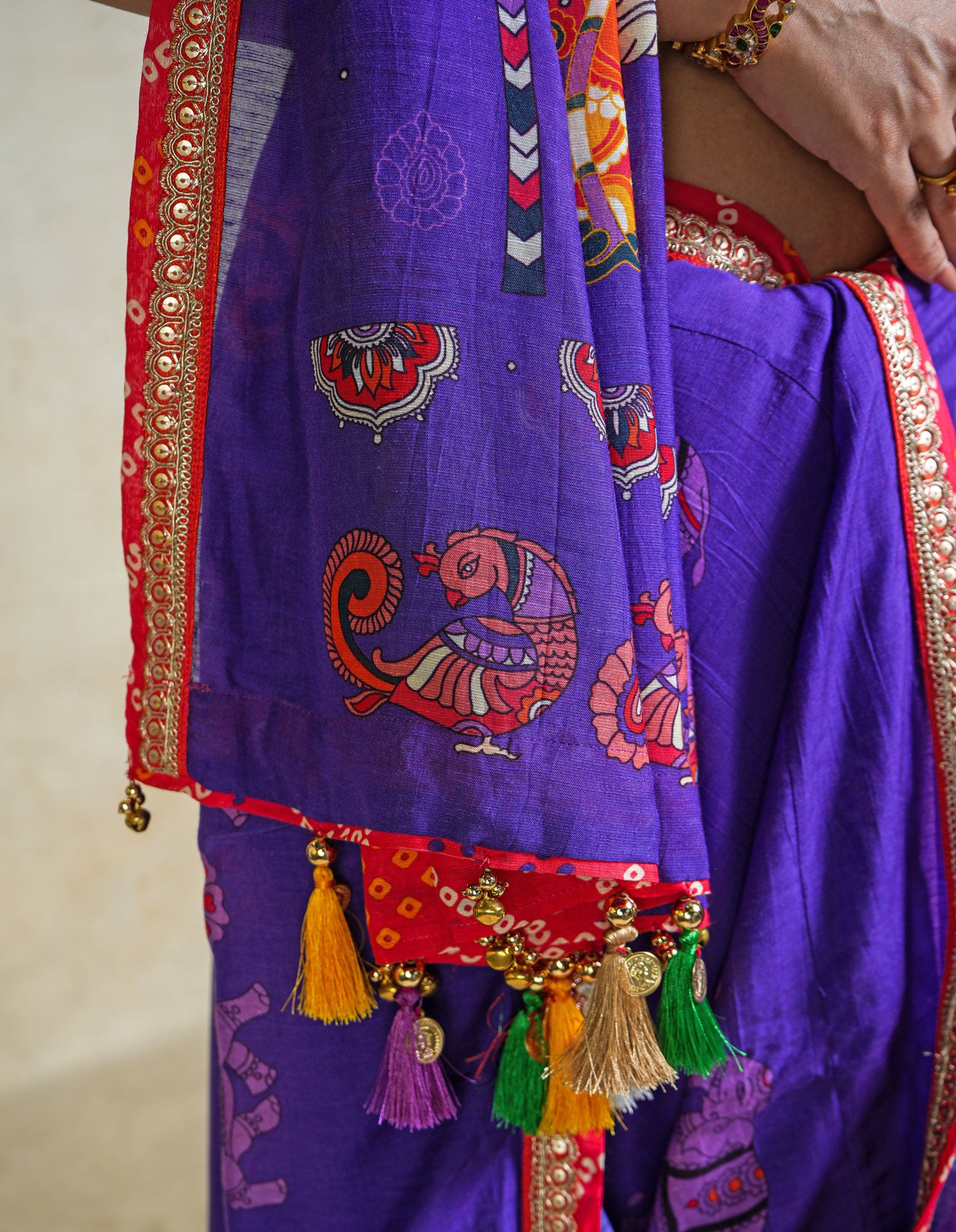 SUMUKH PURPLE SAREE