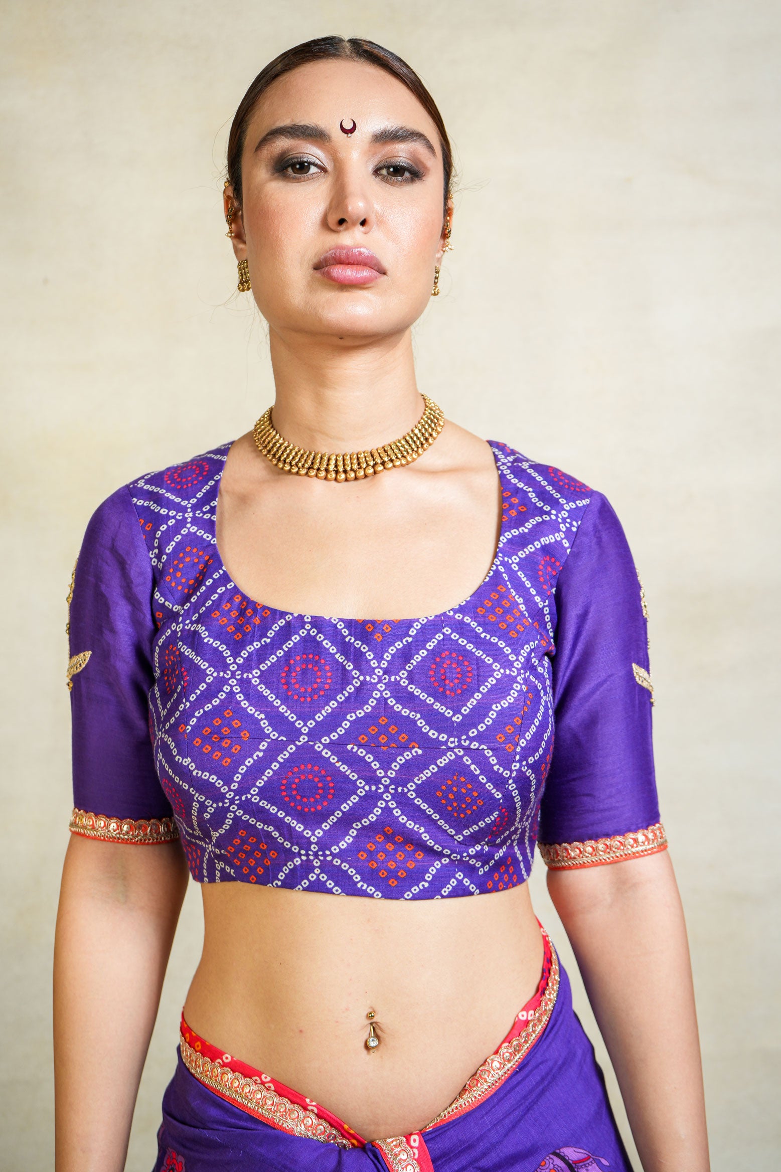 SUMUKH PURPLE SAREE