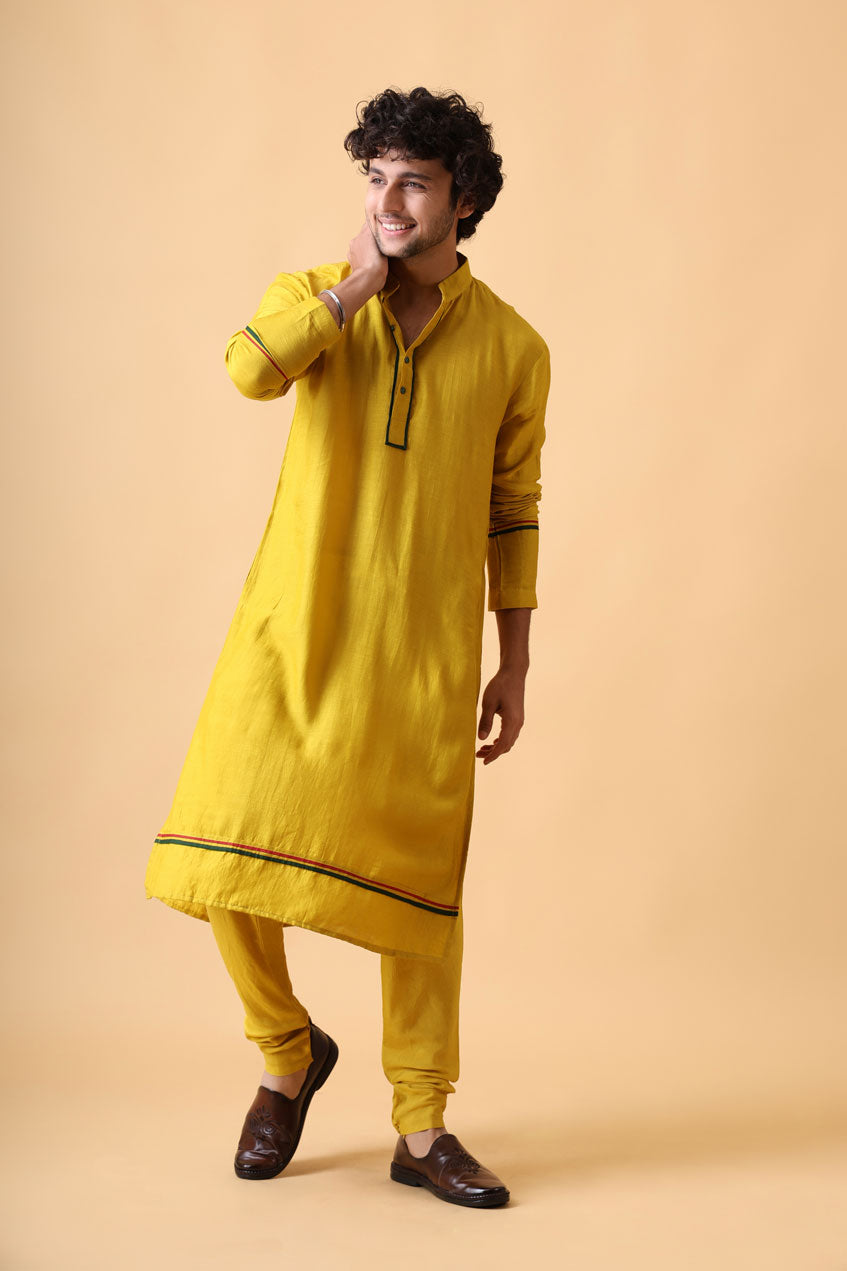 PRITHVI LEMON SET (kurta + churidar)