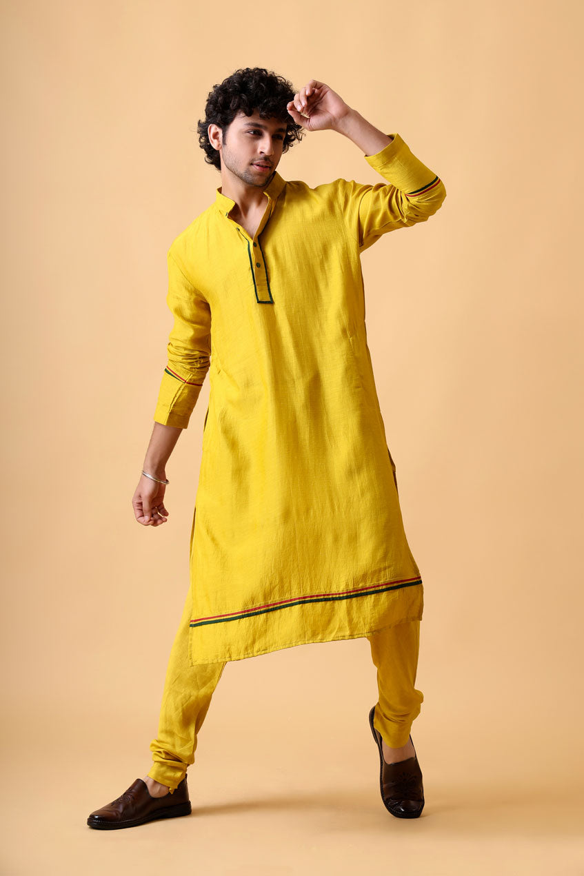 VARSHA LEMON SET OF 3 ( kurta + churidar + jacket ) (Copy)