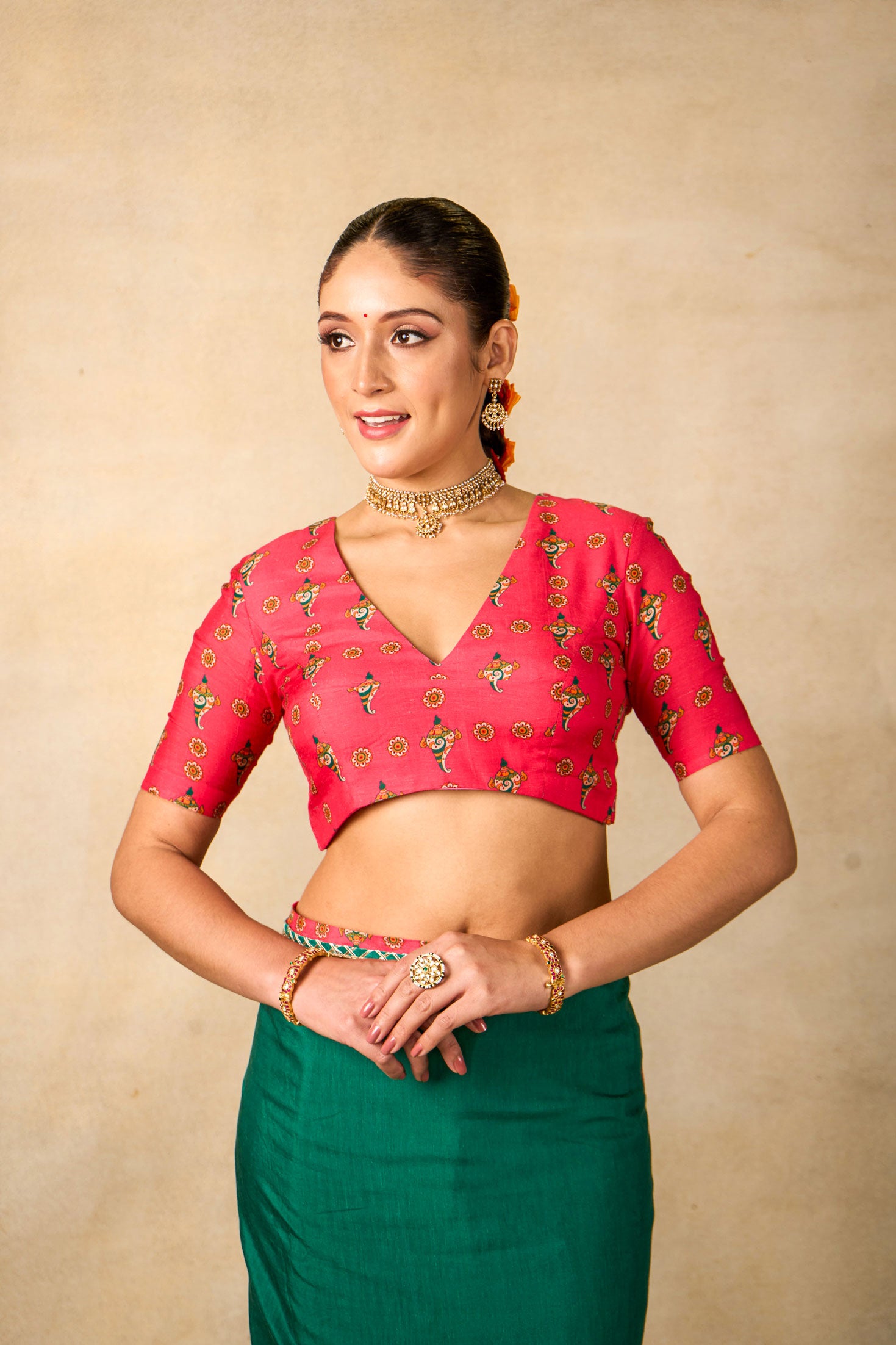 Sita Vanam teal Saree