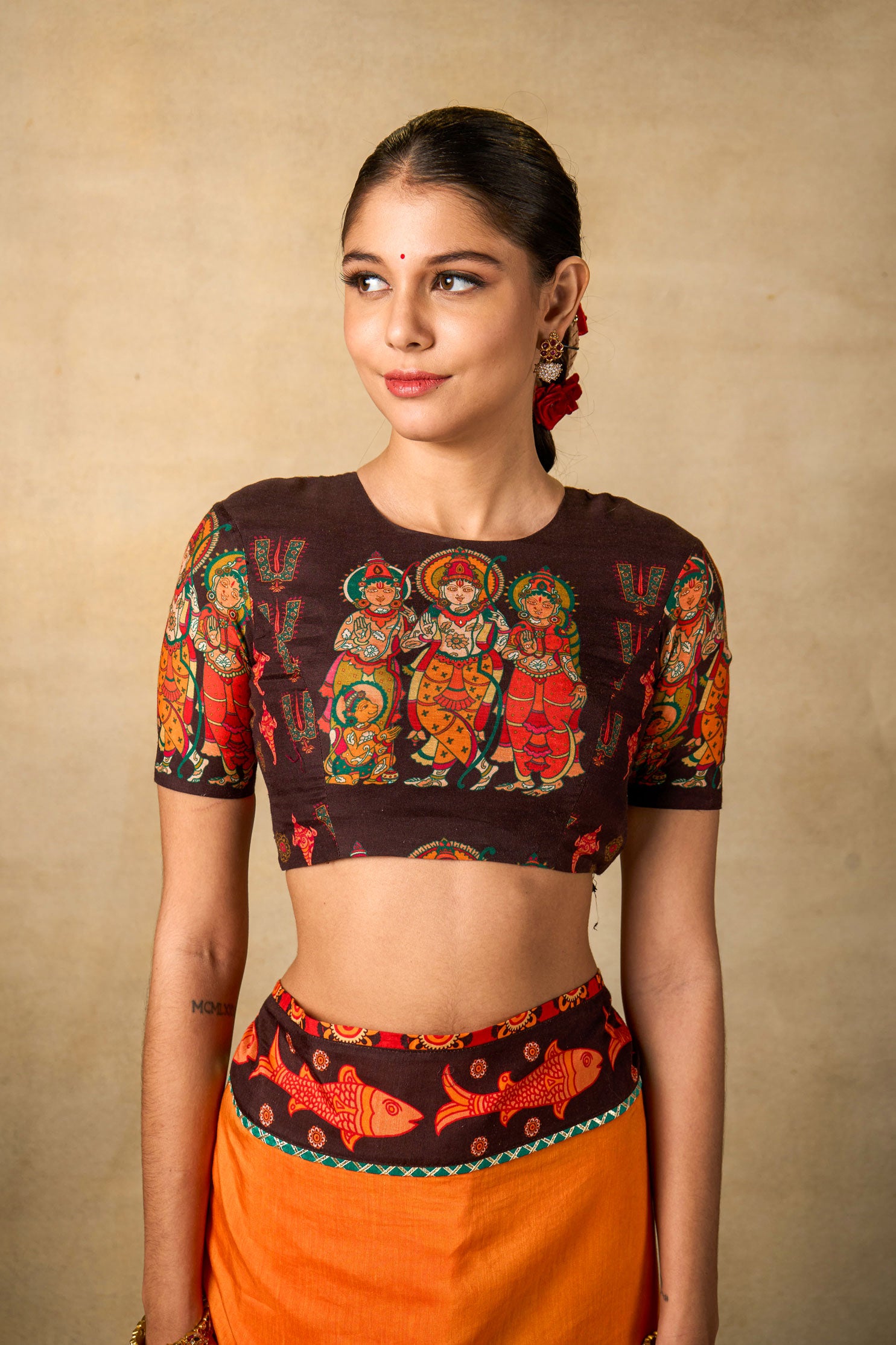 Siya Sutra mango saree