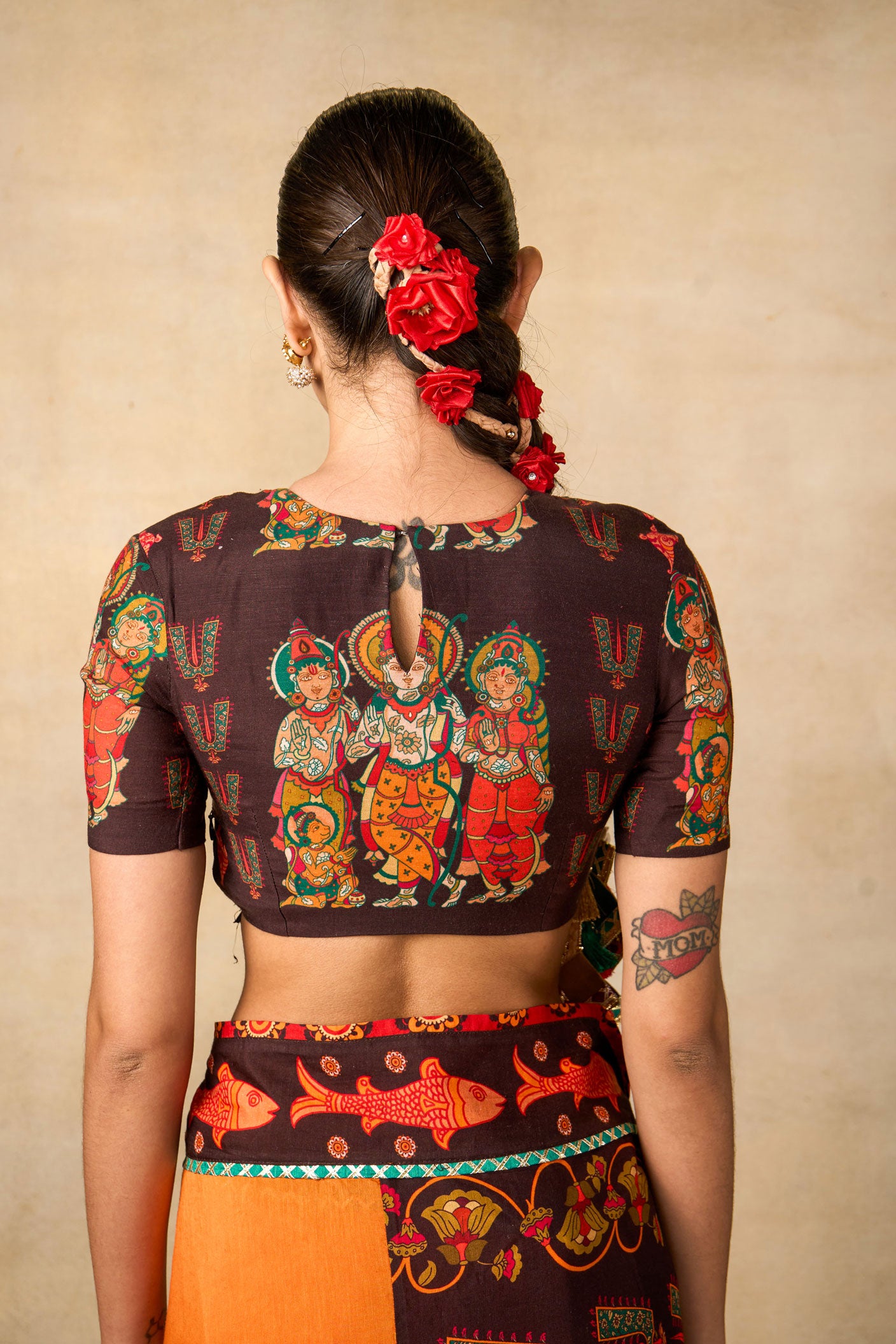 Siya Sutra mango saree