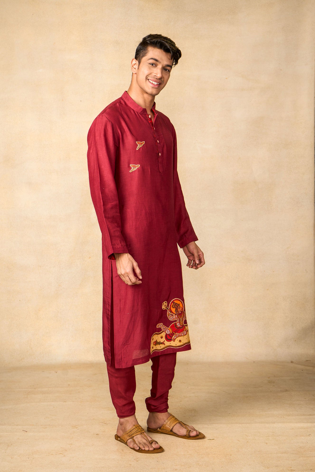 Hanumat Shakti set of 3 (kurta + churidar+ jacket)