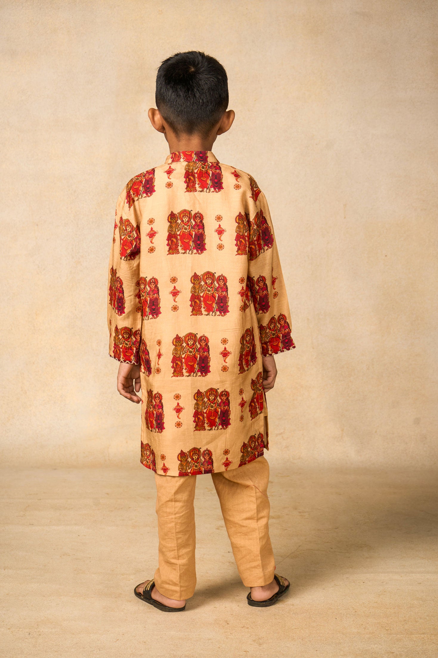 Matsya Mudra Cream kurta + pant