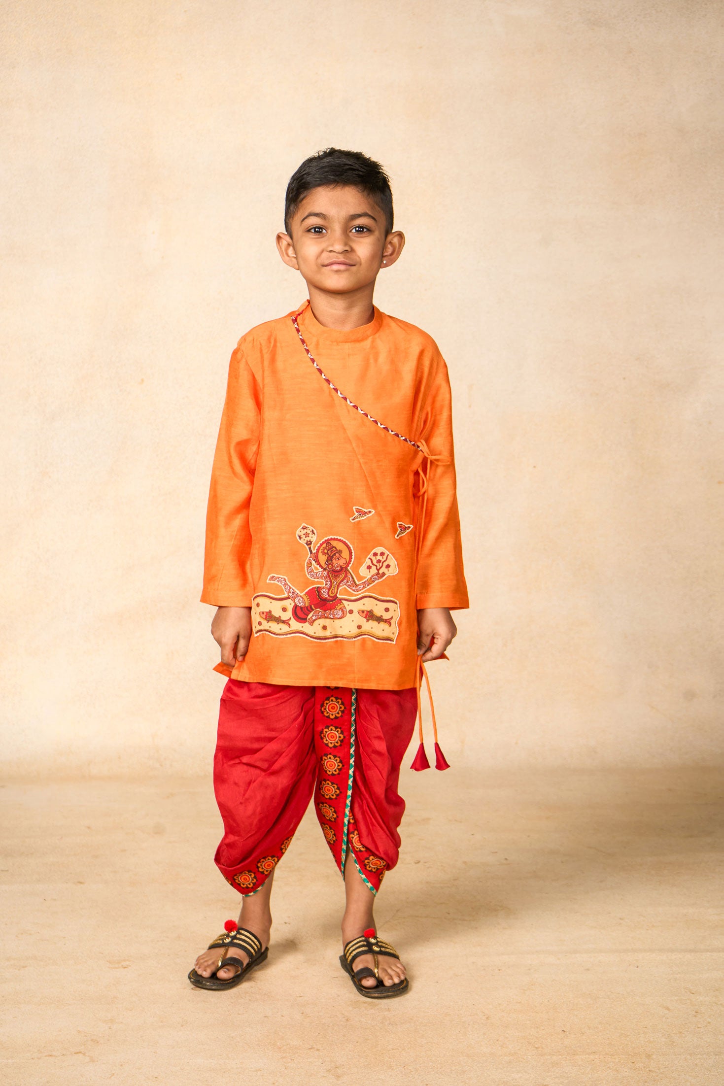 Hanu mango kurta + dhoti set ( set of 2)