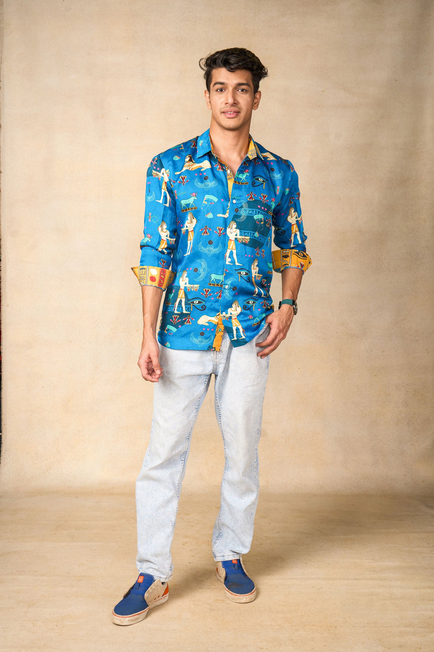 Desert Drift blue shirt