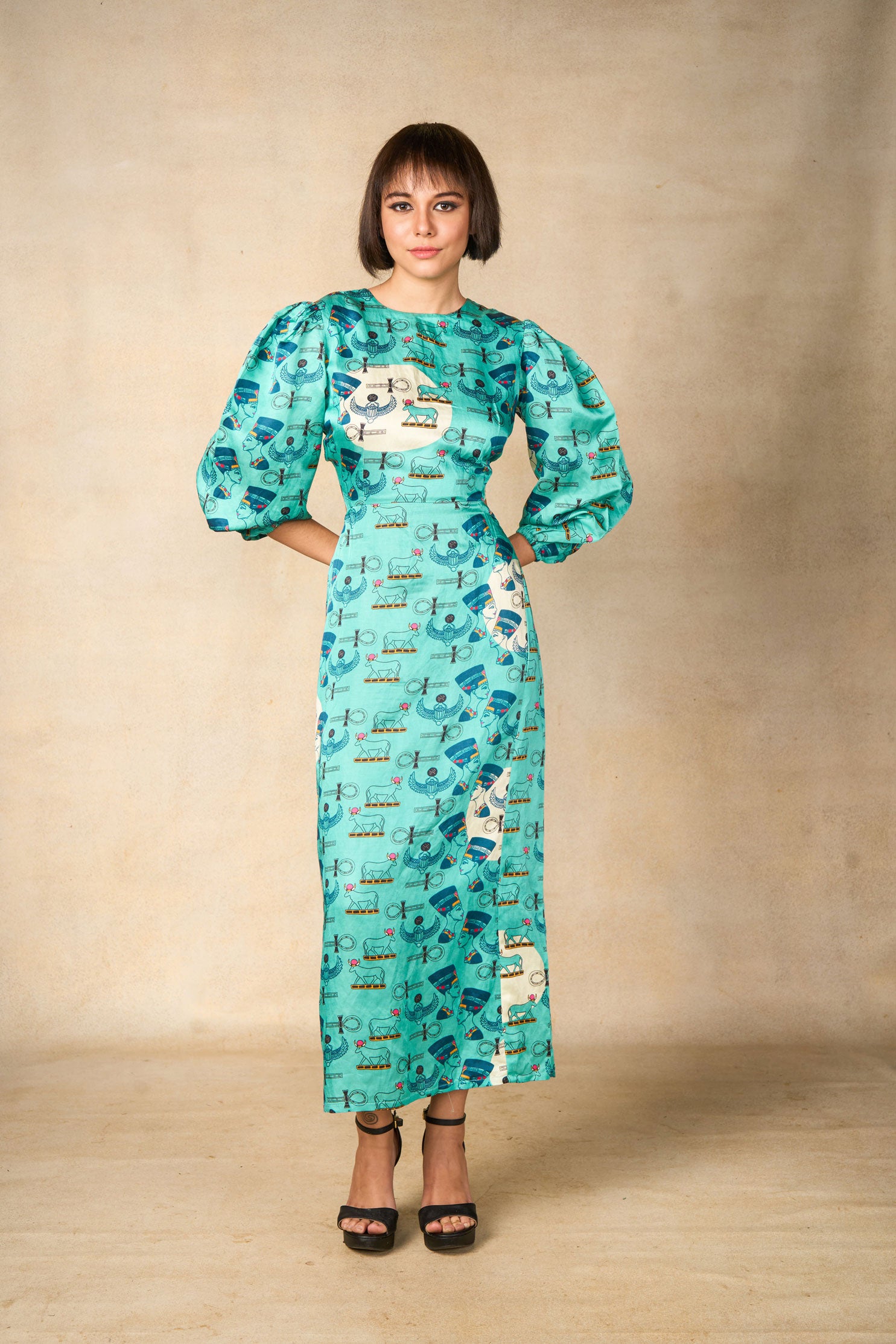 Luxor dress- turquoise