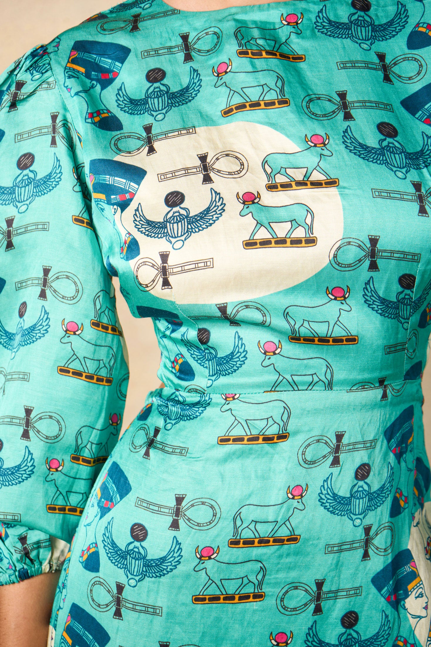 Luxor dress- turquoise