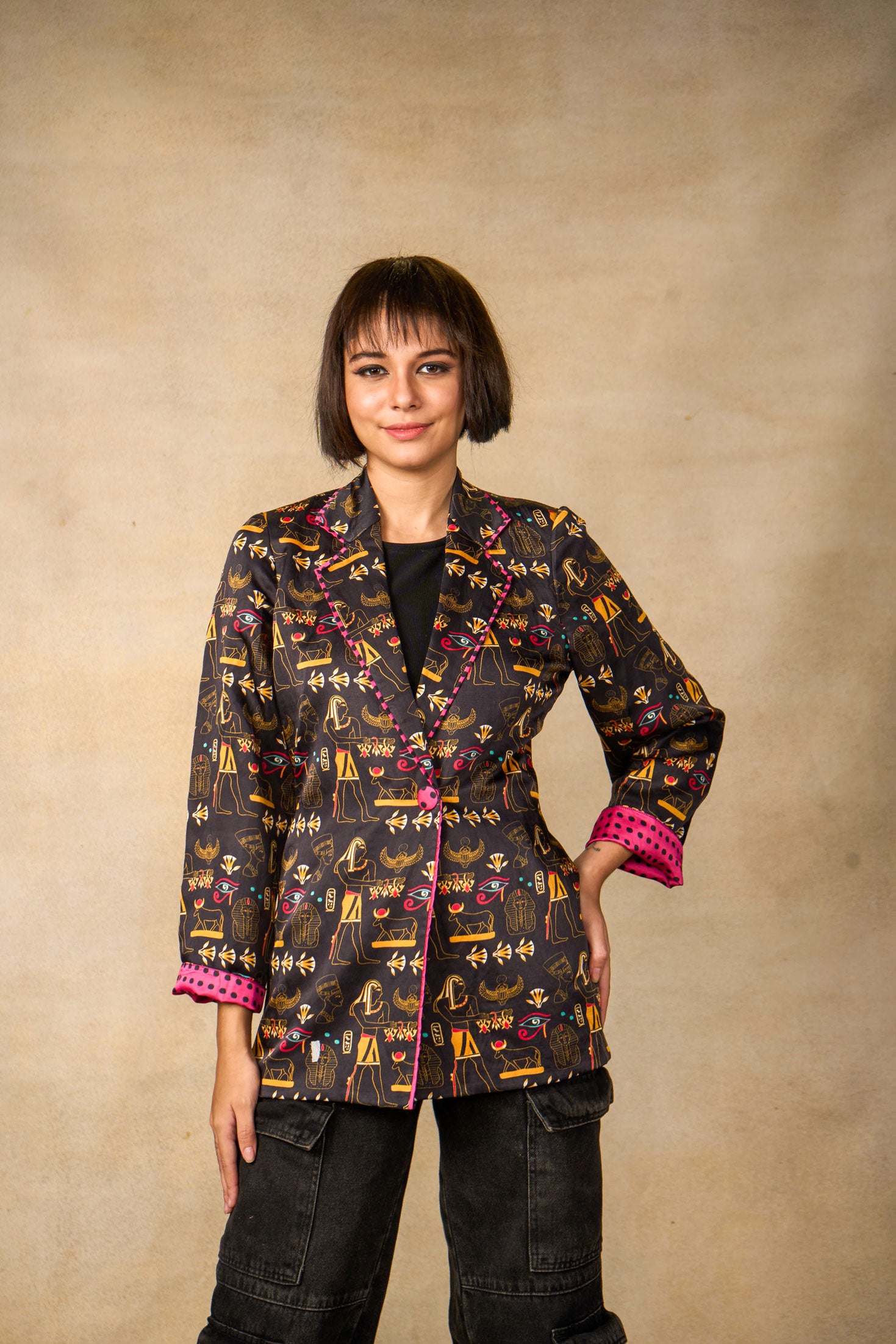 Cairo Cut Blazer- black