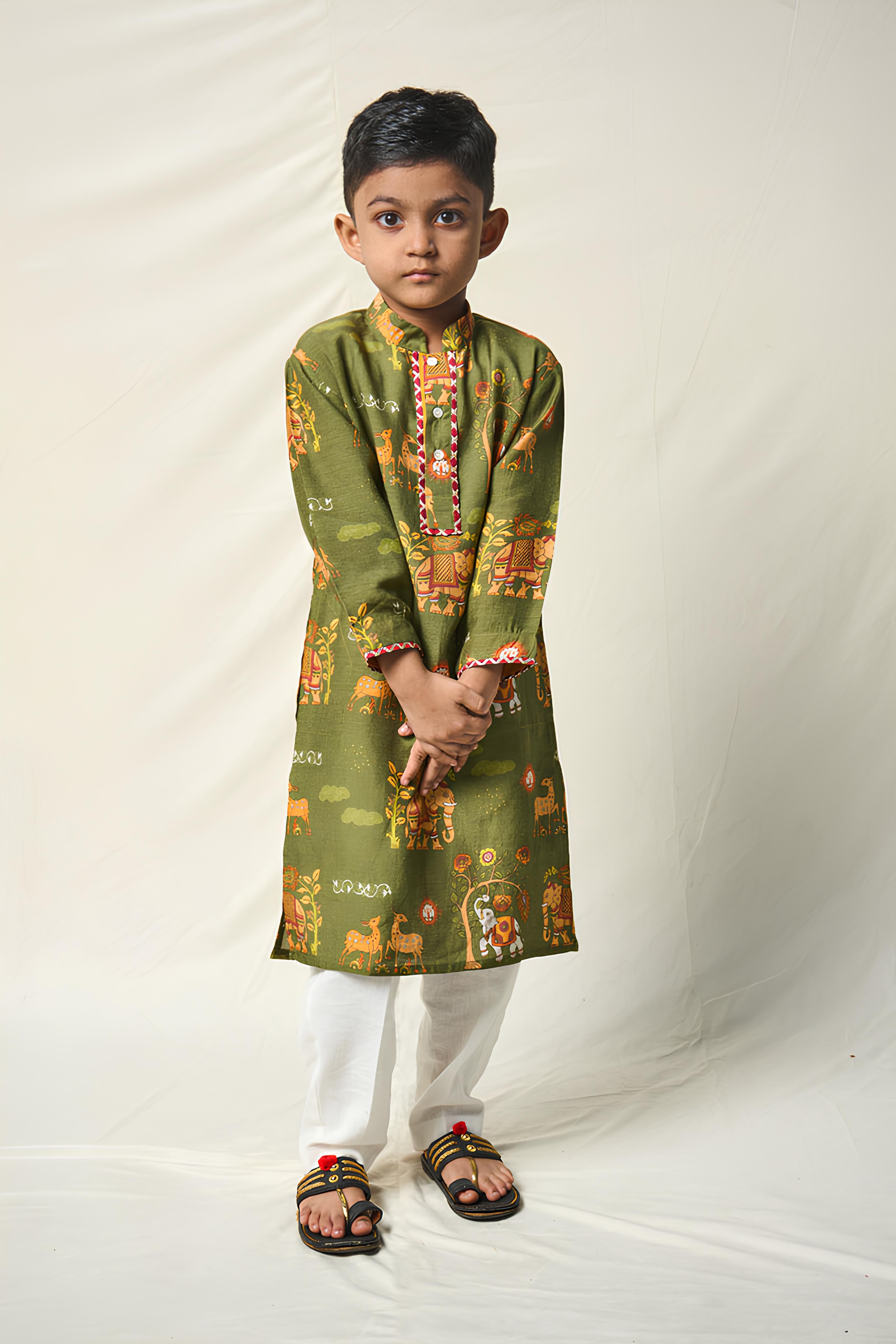 BAL YATRI GREEN SET (set of 2)