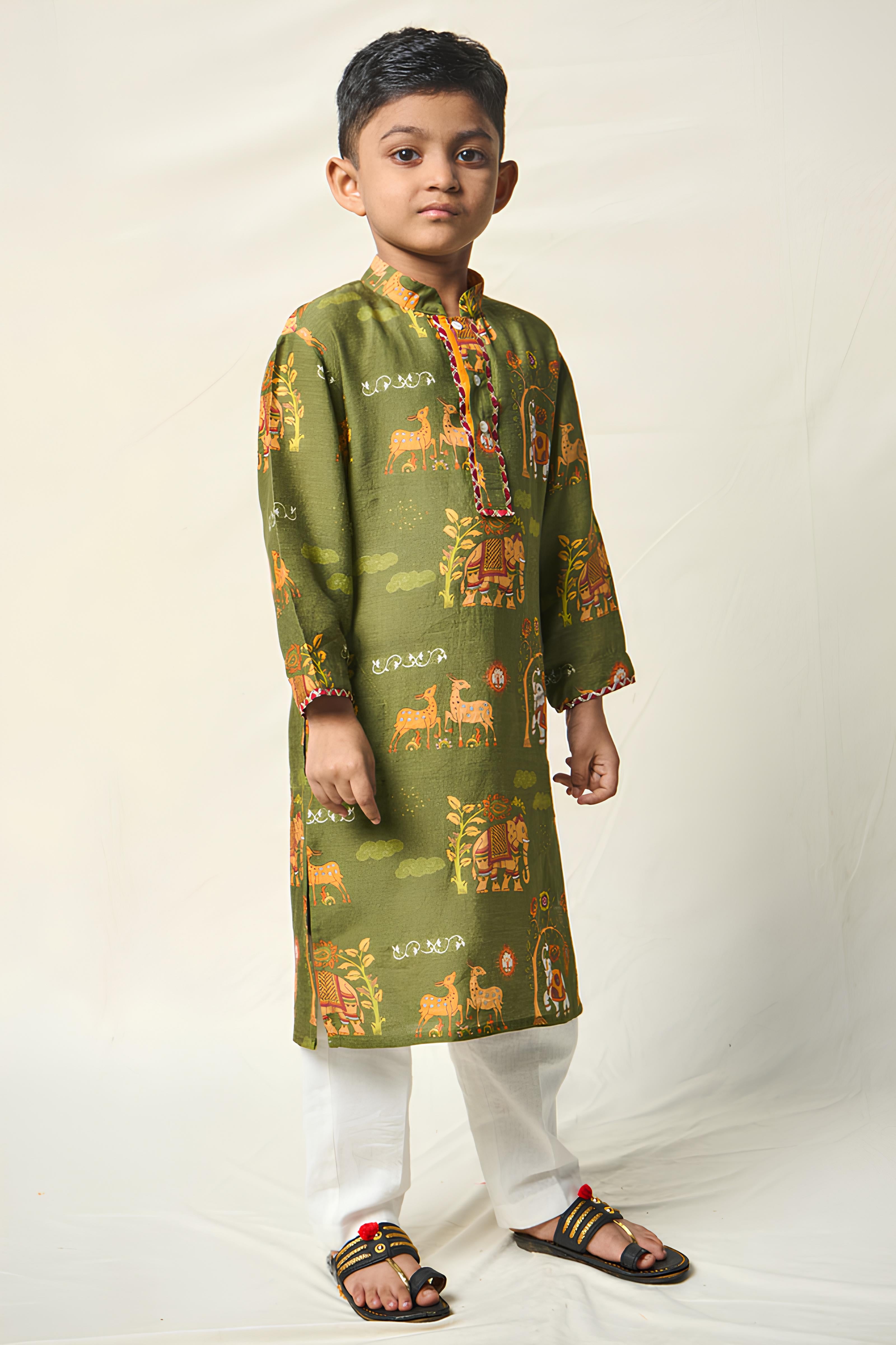 BAL YATRI GREEN SET (set of 2)