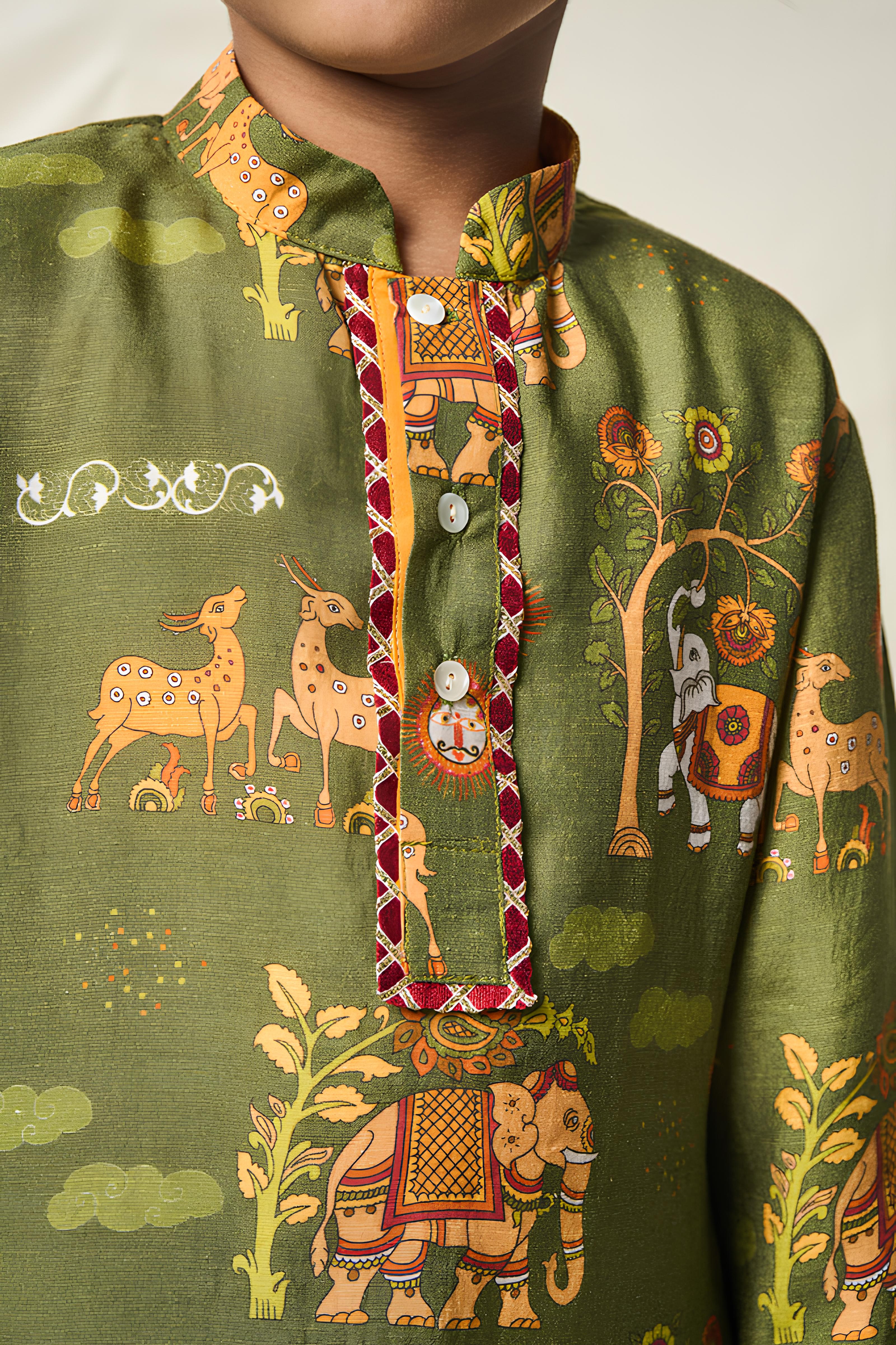 BAL YATRI GREEN SET (set of 2)