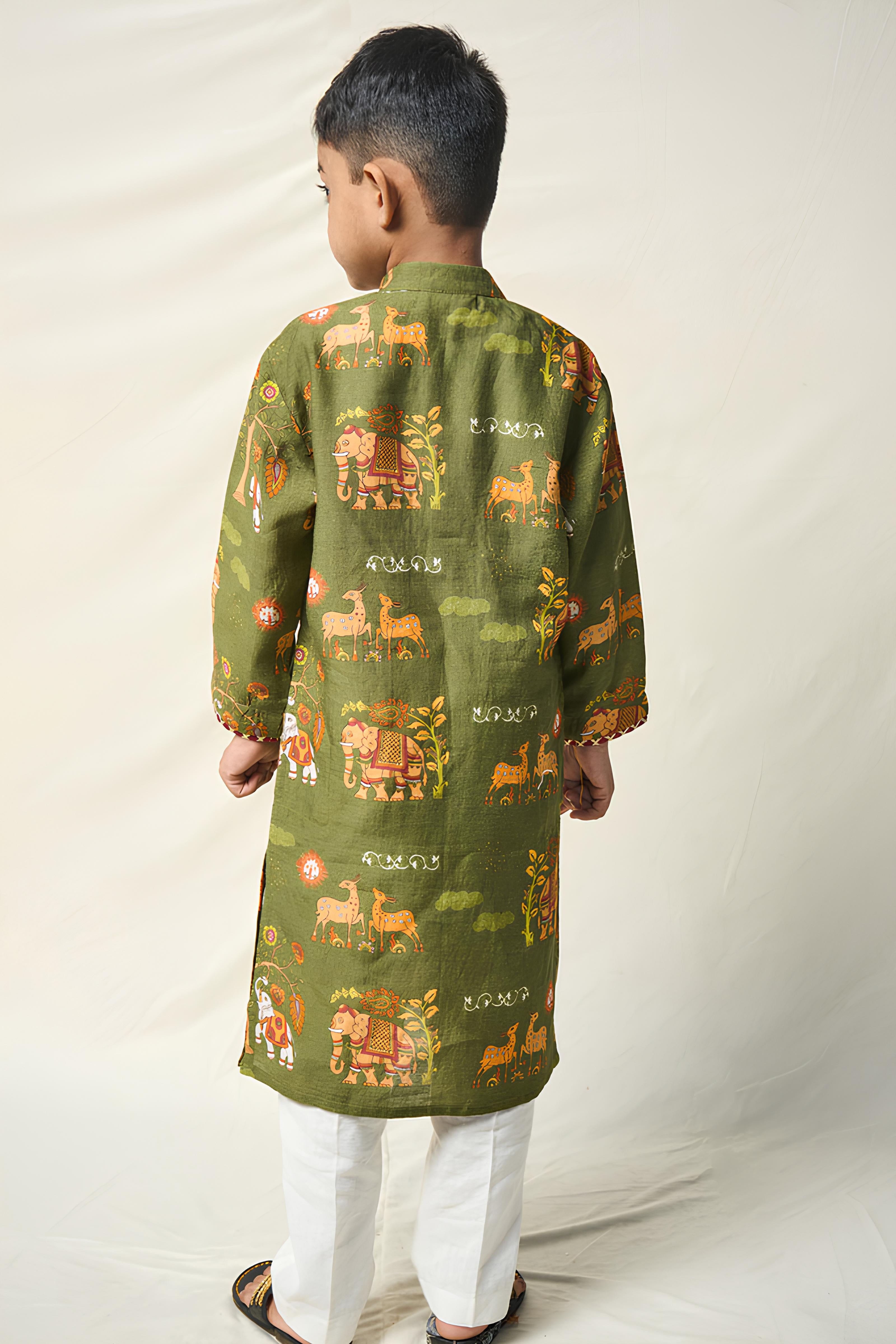 BAL YATRI GREEN SET (set of 2)