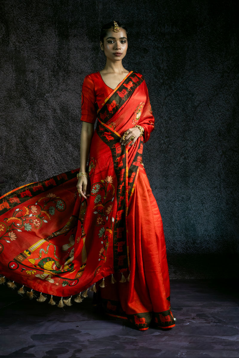 Metallic Sunset Shrinathji blouse