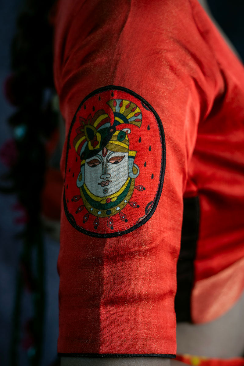 Metallic Sunset Shrinathji blouse