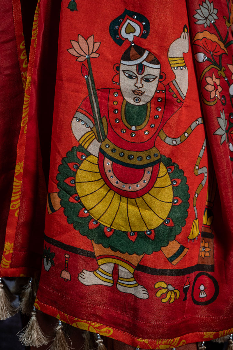 GOVARDHAN METALLIC SUNSET DUPATTA