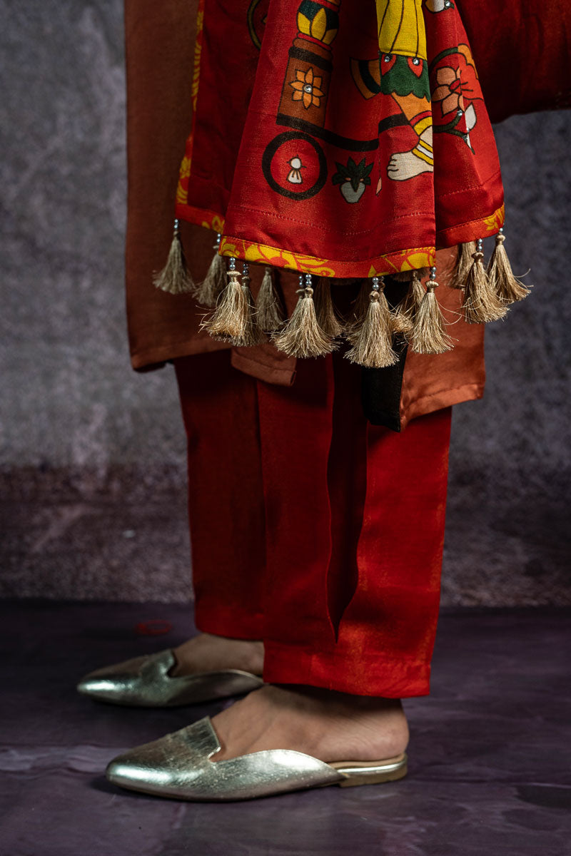 GOVARDHAN METALLIC SUNSET DUPATTA