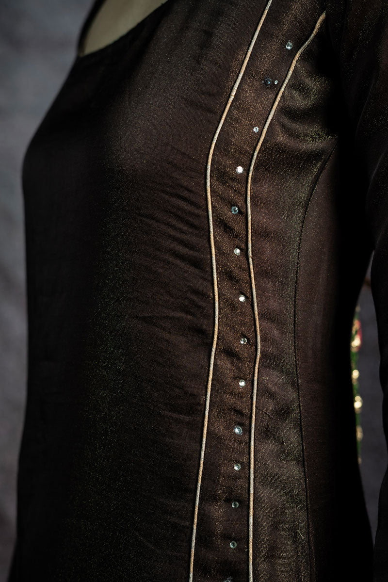 KUNDAN MAATI METALLIC SET OF 3 - KURTA +PALAZZO + DUPATTA