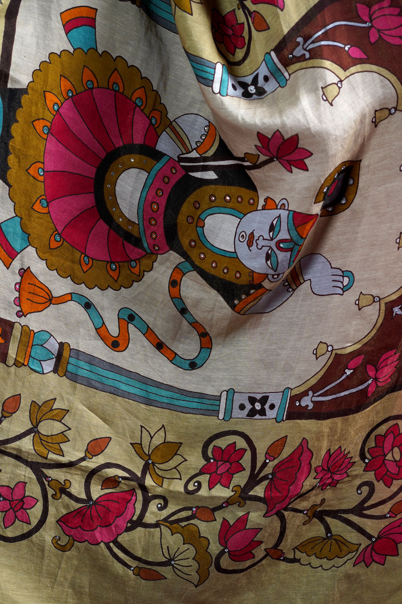 PADMA SAAJ PINK METALLIC SAREE