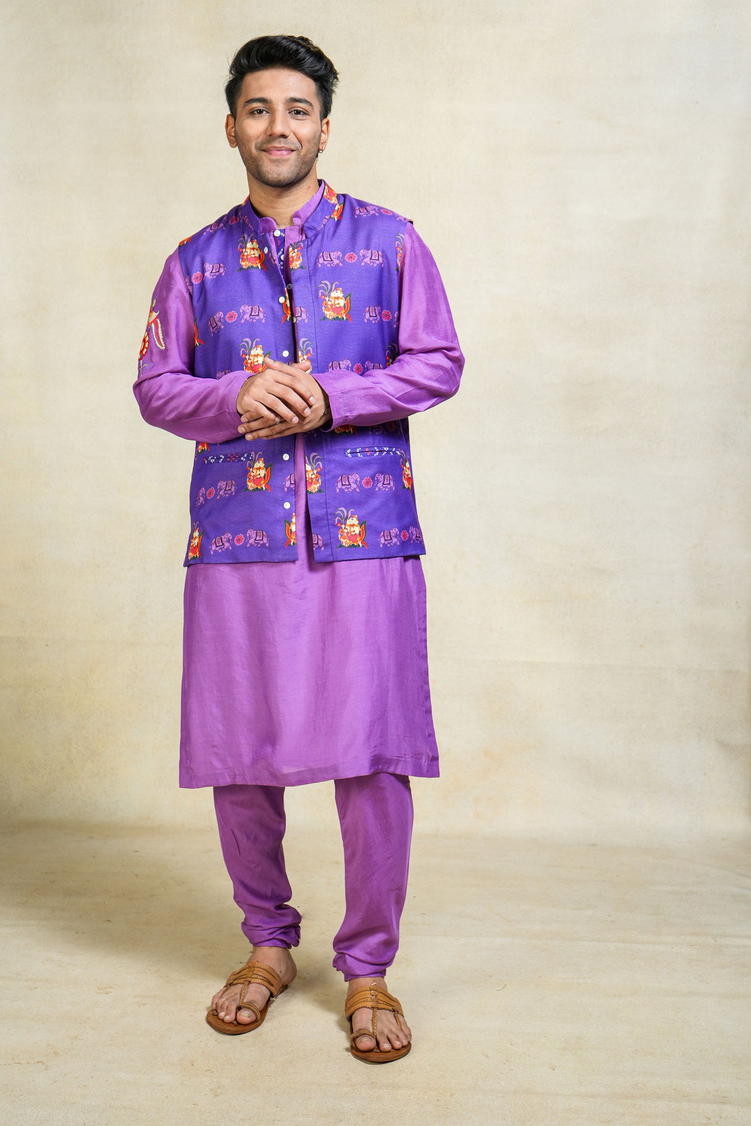 Gajraj purple jacket