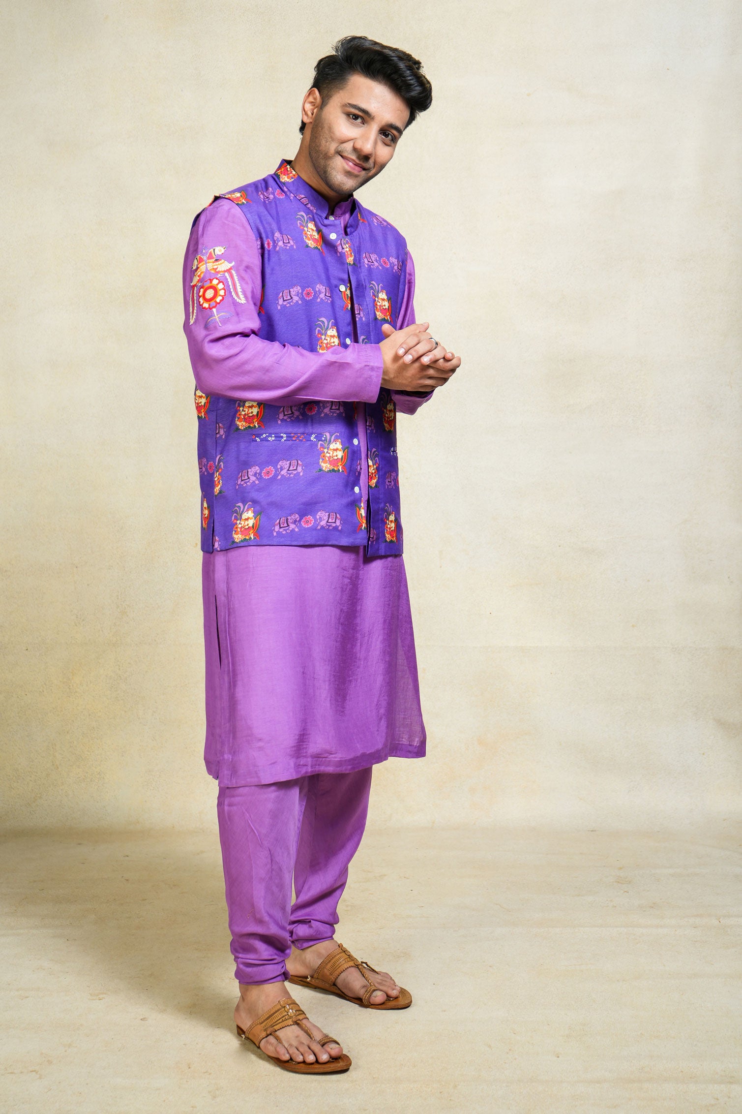 Gajraj purple jacket