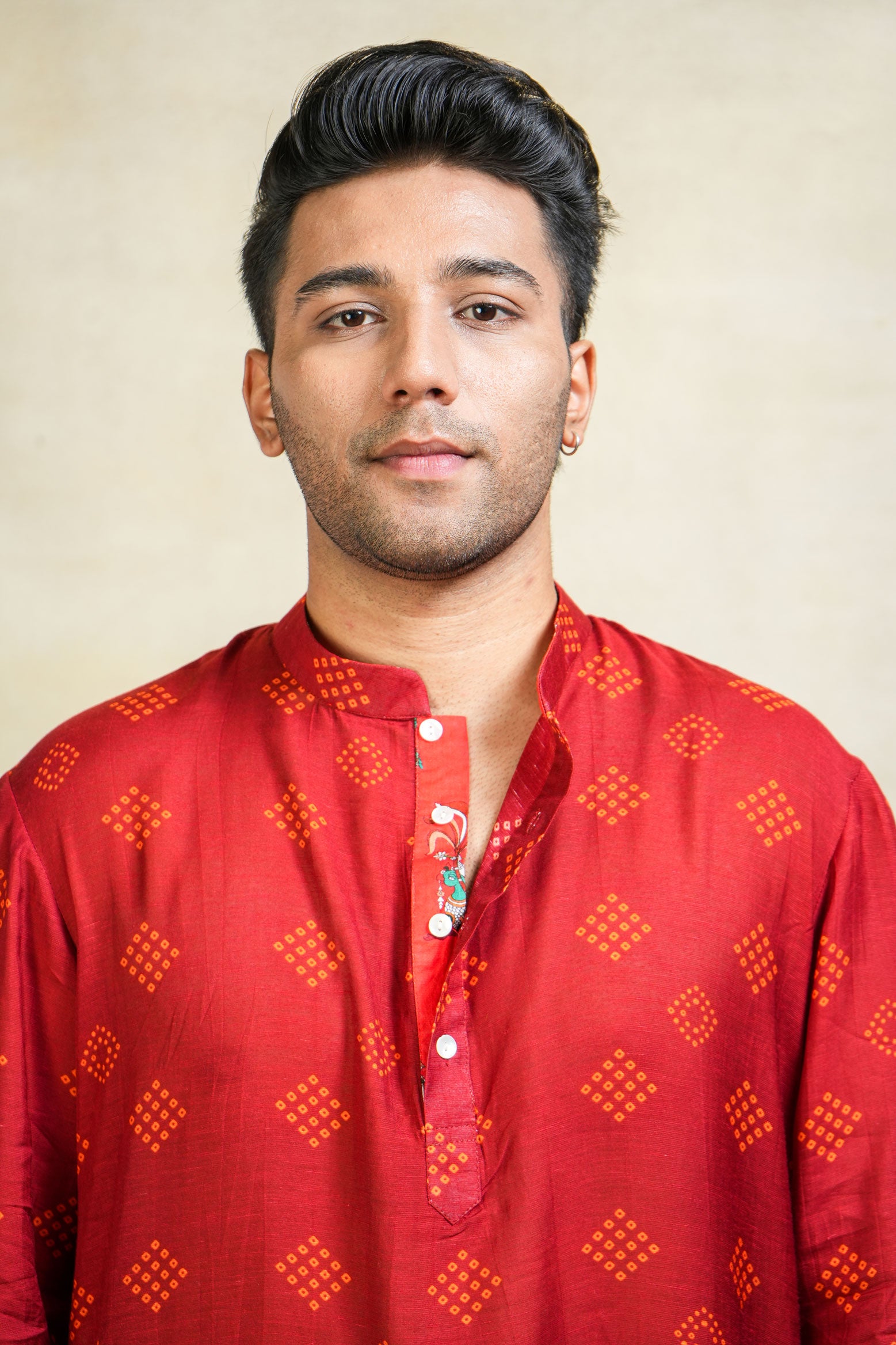 Varenya maroon kurta + pant (set of 2)