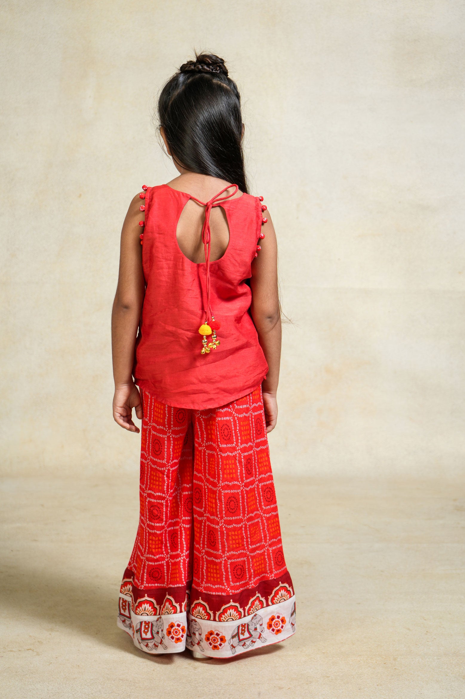 Mushak red sharara + top set (set of 2)