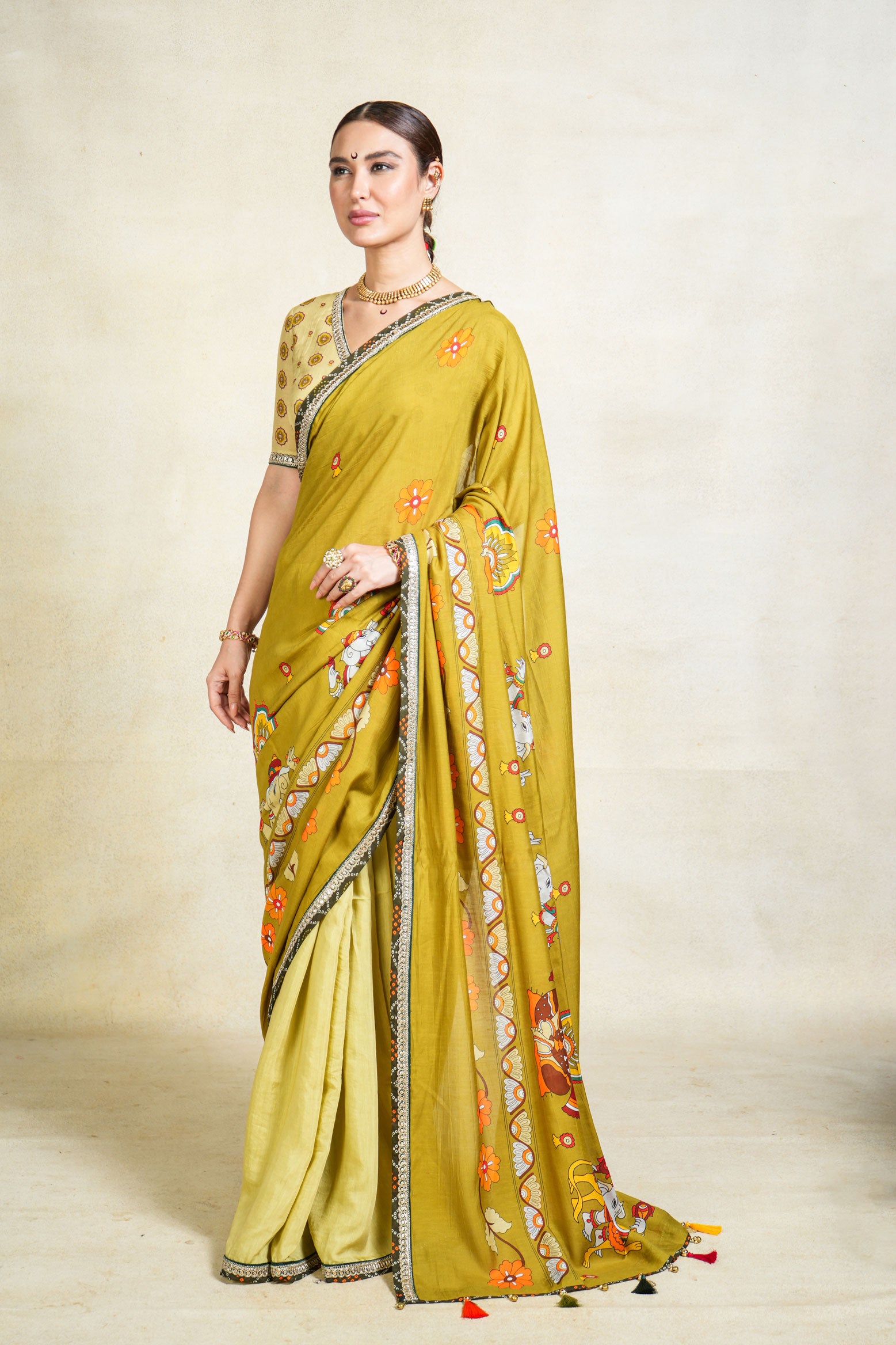 SUMUKH GREEN SAREE