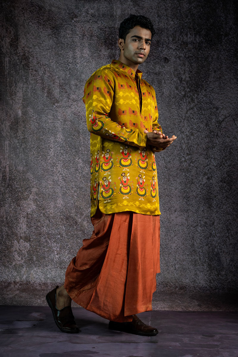 SHRINATHJI DARBAR SET OF 2 ( KURTA + DHOTI )