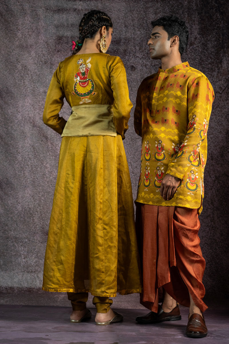 SHRINATHJI DARBAR SET OF 2 ( KURTA + DHOTI )