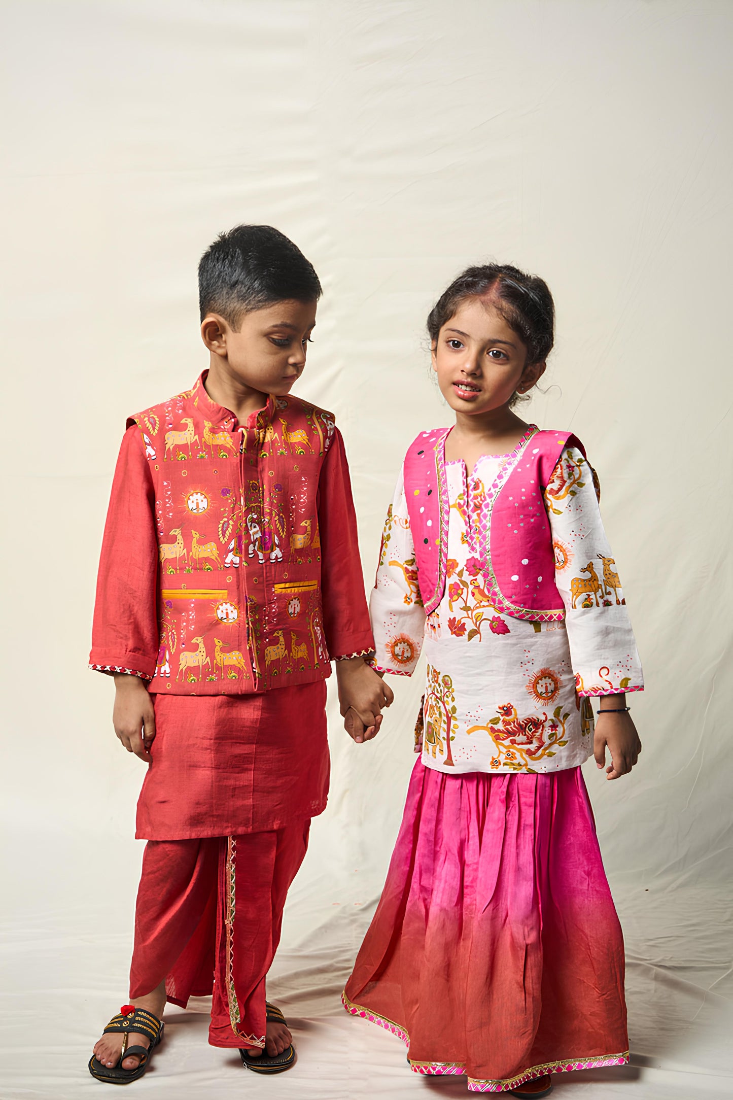 VAN KATHA PINK SHARARA SET (set of 3)